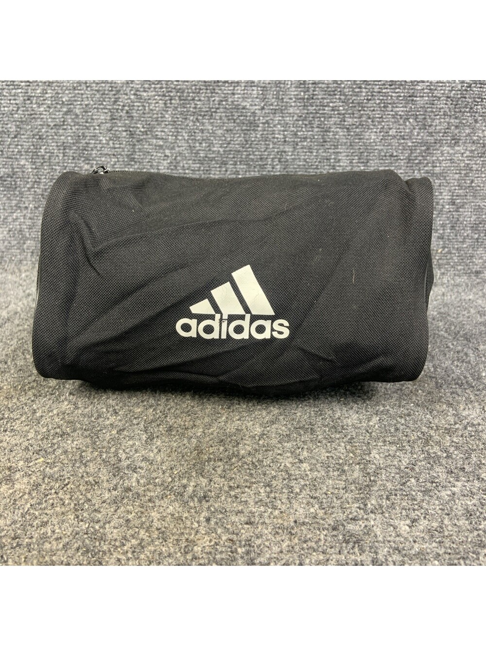 Adidas Black Toiletry Kit Travel Bag Small Zipper Logo Pouch 8.5”x5”x5" Makeup